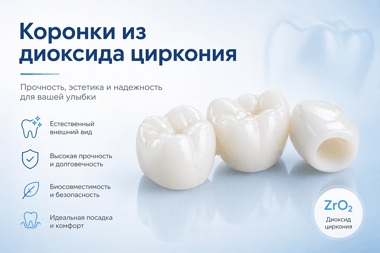 Коронки из диоксида циркония